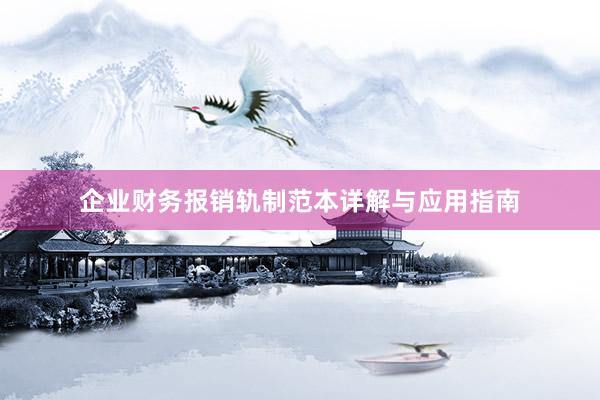 企业财务报销轨制范本详解与应用指南